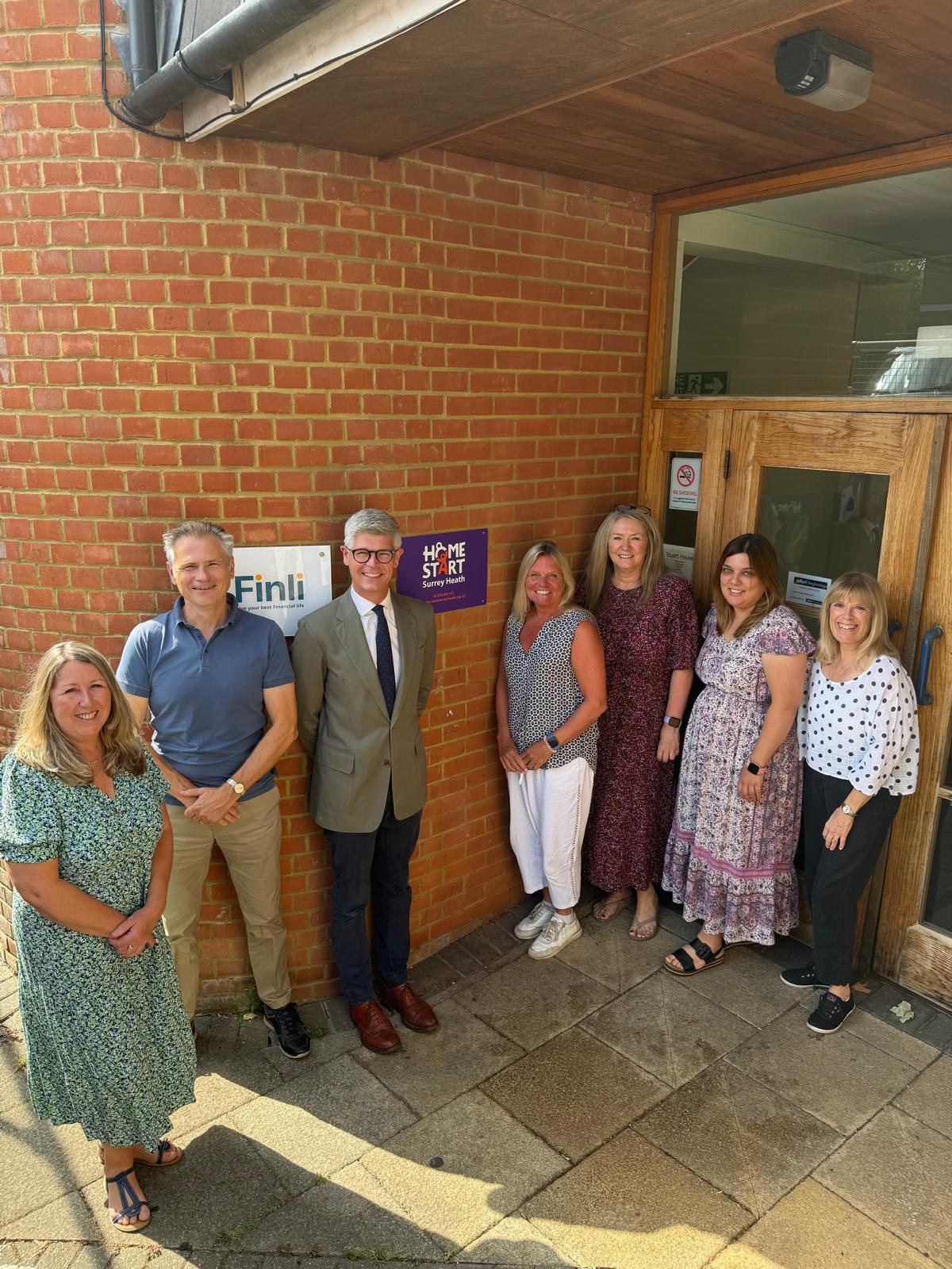 Home-Start Surrey Heath welcome Dr Al Pinkerton, MP for Surrey Heath
